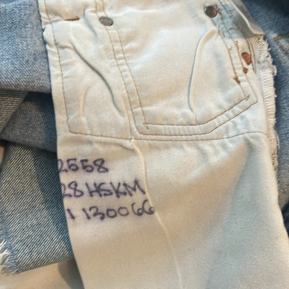 RE/DONE Levi's High Rise Denim Skirt 28 - Picture 10 of 11